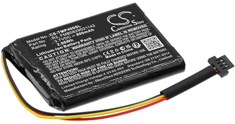 TCTK Akku 800mAh Kompatibel mit [Tomtom] 340S LIVE XL, 4EG0.001.08, One XL 340, One 4EG0.001.17, Pro 4000, 335M, 335S, 335SE, 335T, 335TM, 340, 340M, 340S, LIVE, 340T, 340TM, XXL Ersetzt 6027A0090721