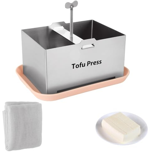 A Kit de prensa de tofu de grado alimenticio de acero inoxidable fabricante de tofu presión ajustable para prensa de prensa de prensa de prensa de molde para lavavajillas para lav