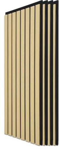 Art3d 20 Stück Akustikpaneele Eiche 3D Wand | Schalldämmend & Schallabsorber | Holzfurnier mit Filzrückseite | Für Büro, Studio, Wohnzimmer, Homeoffice & Küche | Wanddekoration 3.6㎡