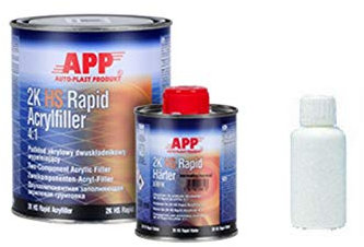 Appret garnissant RAPIDE gris APP 2K 4:1 1L+0,25L de durcisseur+0,25L de diluant