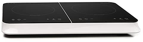 Plaque Induction Portable 2 Feux BELDEKO - 3500W - Design Premium, Fiable et Robuste - Minuteur, Touches Tactiles, Anti-Débordement, 10 Niveaux de Puissance