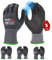 Mustbau 3 Paia Guanti da Lavoro con Touch Screen, Guanti in Nitrile Resistenti All'Abrasione, Ottima Presa, Adatti per Giardinaggio, Meccanica, Edilizia (Grigio,M)