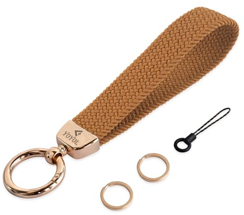 YOYOL Elastisches Schlüsselband am Handgelenk,Schlüsselanhänger, Schlüsselring, Cooler Schlüsselanhänger für Männer und Frauen…
