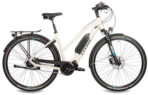 Airtracks 28 Zoll E-Bike Damen City Fahrrad X-Tron SR2 Trekking Bike Trekkingrad Shimano STеPS E5000 418Wh 5 Gang Shimano Nexus Inter - 48 cm (Körpergröße 165-175cm)
