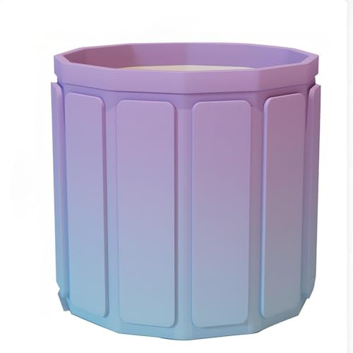 kiss me Portable Bath for Adults,65 * 70cm Foldable Bath Tub Adult,Ice Bath Tub and Hot Bath,Folding Bathtub with Thickened Insulation Layer,Freestanding Soaking Bathtub for Outdoor or Bathroom