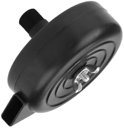 Aumotop Snigelljuddämpare, 16mm 3/8PT Filterpump Kompressortillbehör, Plast Svart, Luftflödesreducering för Fläktar, Luftkompressorer, Pannor med Minimal Ljudutbredning, Industriell