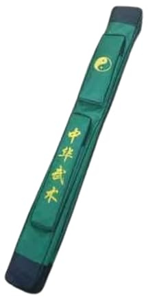 Fäktningsväska, Kung Fu Tai Chi Svärdväska Enkel Dubbelskiktad Flerfärgad(Green,Double layer)