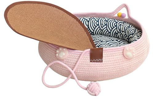 Generisch Cuccia per gatti, design divertente con cuscino, posto per dormire per cani e gatti, per gattini e cuccioli per dormire, per casa, soggiorno, balcone