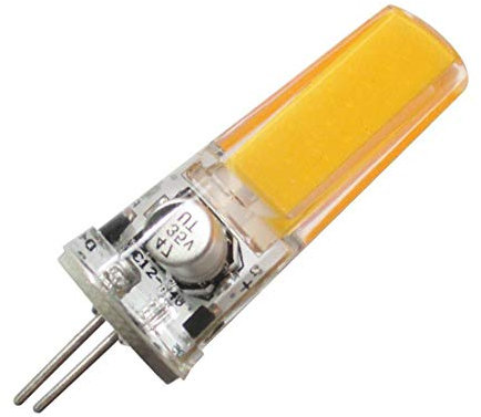 GRV G5.3 COB2508 3W DC12~24 V Schrank LED Silikon Licht Kristall 30 W Leuchtmittel Halogen Track Ersatz, warmweiß, 10er-Pack 4.00 watts