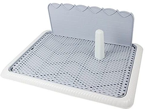 Welpentoilette Puppy Training Set,für Trainingsmatte für Toilette, mit Wand-Simulation zum Schutz der Pipini-Pfosten -Pee Pad Holder - Puppy Training Pads -Hundetoilette - Indoor Dog Potty-65*50CM(M).
