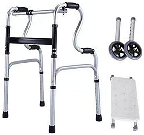 Rollator Walkers Upright Walker, Walker Aluminiumlegierung, maximale Tragfähigkeit 400 Pfund für ältere Menschen
