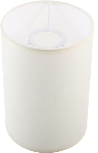 IMIKEYA Pantallas Cilíndricas E27 Tambor De Lino Pantalla De Lámpara Cubierta De Pantalla De Tela Cubierta De Luz con Clip Reemplazo para Mesa, Pie, Colgante y Lámpara de Pie