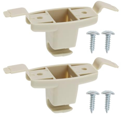 YINETTECH 2 Ganchos de Soporte para Parasol de Coche Clip para Parasol de Coche Retenedor de Visera para Coche Gancho de Plástico 51168243575 Compatible con BMW E46 323i 323Ci