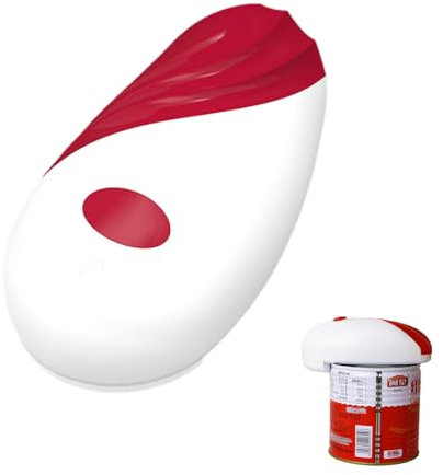 Xinlie Apriscatole Elettrico One Touch Bordo Liscio Apriscatole per Cucina Del Ristorante per Cucina Del Ristorante Interruttore One-Touch,per Persone Anziane e Individui Affetti Artrite