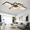 TJSC LED Deckenleuchte Modern Design Deckenlampe Wohnzimmer, 65W Dimmbar Wohnzimmer Lampe Decke Mit Fernbedienung, Rechteckig Deckenleuchte Schwarz Für Schlafzimmer Küche Wohnzimmer Beleuchtung, 80cm