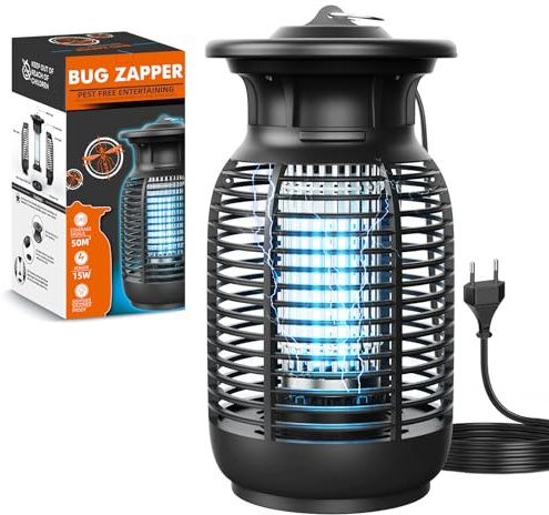 Oziral Lampe anti-moustiques électrique 20 W 4000 V piège à insectes électriques UV Pas de produits chimiques toxiques Piège à moustiques pour l'intérieur, la chambre à coucher, l'extérieur