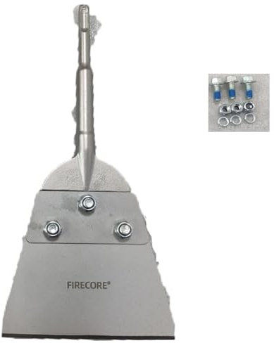 Firecore Cincel SDS PLUS, Cincel Plano SDS, Chisel Grande de 270 mm × 130 mm para Taladro Percutor, Herramienta para Retirar Pegamento de PVC, Alfombras o Baldosas