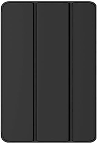 Tablet Dreifach Faltbarer Vorderseite aus Leder und Weich TPU Rückseite Hülle， Nicht für Samsung - Schwarz