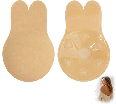 Soutien Gorge Auto Adhésif Push Up Invisible Remonte Sein Adhésif Silicone | Pastilles Adhésives en Silicone Réutilisables pour Décolleté Robes de Soirée Mariage BH Adhésif Tenues sans Dos