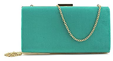 MODELISA - Bolso de Noche Clutch De Mano Fiesta Mujer (Verde)