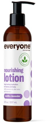 Nourishing Lotion, Vanilla + Lavender, 8 fl oz (237 ml), Everyone