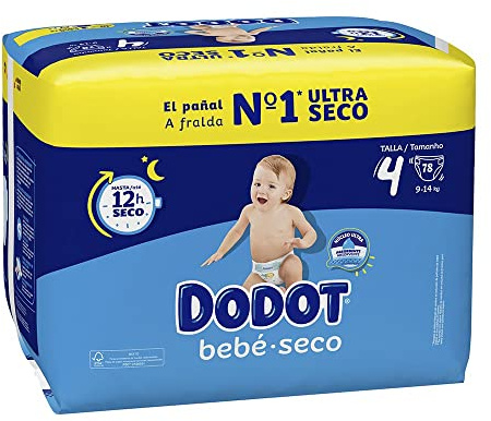 Dodot Etapas T4 Pañales 9-14 Kg 78 U