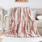 Kuscheldecke Kaninchen Plüsch Decke Super Soft Wohndecke Dick 1000 G/M² Flanell Decke Warme Überwurfdecke Sofadecke Vielseitig Blanket Für Bett Sofa Schlafzimmer Büro Tie Dye Rosa 100 x 160cm