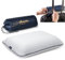 alkamto Cuscino da viaggio – Supporto ergonomico per il collo da campeggio in memory foam con federa termoregolante – Borsa da viaggio impermeabile inclusa