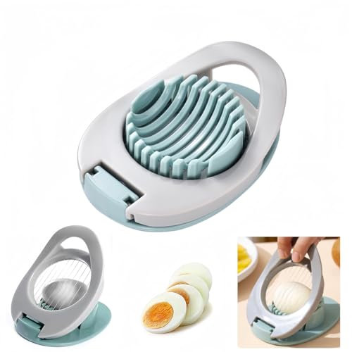 Tannest Multifunctional Egg Cutter - Stainless Steel Wire Egg Slicer for Boiled Eggs, Ham, Banana, and Strawberry