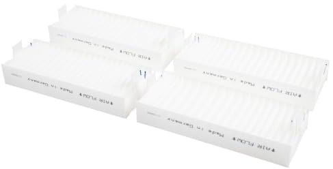 AllSpares akustiskt filter (4 st) för köksfläktar lämpliga för Bosch Siemens 17004801, HEZ9VEDU0 | Neff Z811DU0 | Gaggenau CA084010 | 192 x 75 x 35 mm