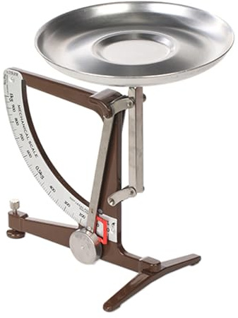 RKXKJ Báscula De Cocina Mecánica De 7 Pulgadas con Palés De Aluminio Y Péndulos De Acero Inoxidable, para Electrónica, Investigación Científica Y Alimentos.