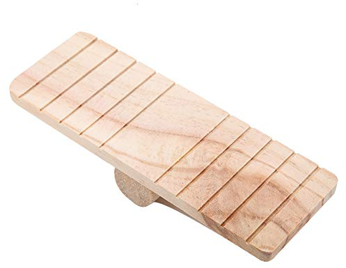 Sahgsa Balancín de madera para hámster, juguete para animales pequeños, casa de juegos, jaula, juguete para masticar, accesorios para hámsters, ratas, jerbos, chinchillas, cobayas, ardillas