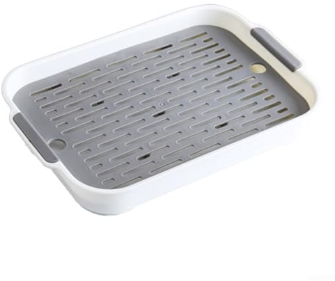 Bac à litière pour petits animaux avec grille amovible, boîte à pot en plastique ABS robuste, bords lisses, pour éviter le piégeage des pattes, bac d'entraînement facile à nettoyer pour lapin, cochon
