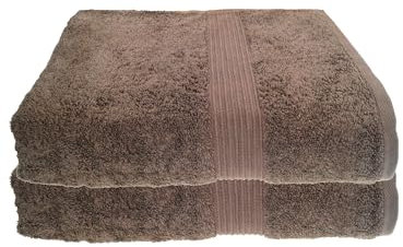 Julie Julsen 2er Pack Saunatücher 28 Farben erhältlich Reine Baumwolle Qualität 500 GSM Strandtuch Walnuss 80 x 200 cm B-Ware