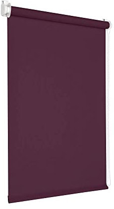 Victoria M. Tenebra Verdunkelungsrollo Klemmfix Rollo Fensterrollo, Sichtschutz, Verdunkelnd, Ohne Bohren inkl. Montagematerial, 90 x 160 cm, Lila Aubergine