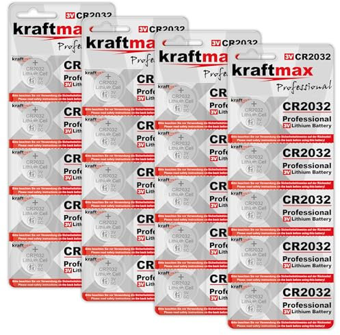 20er Pack CR2032 Lithium Hochleistungs- Batterie für professionelle Anwendungen - Neuste Generation