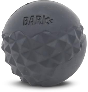 Bark Dog Toy Super Chewer Comet Squeaky Tough Dog Ball Chew Toys for Aggressive Chewers, Hard Rubber With Different Textures, Smear Peanut Butter for an Extra Tasty Reward, For Medium To Large Dogs