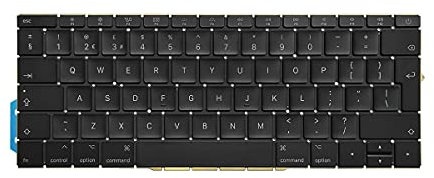 ICTION Teclado de repuesto QWERTY para MacBook Pro Retina de 13 pulgadas A1708 UK Keyboard 2016 2017 año