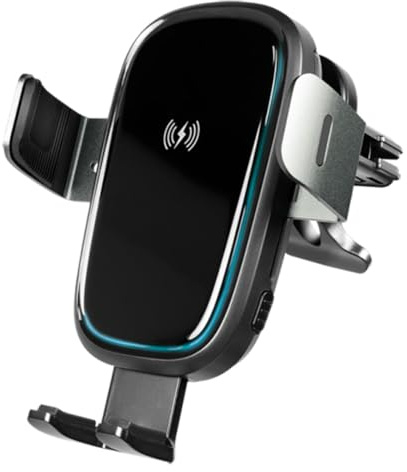 LogiLink PA0277 - Kabellose Smartphone-Ladehalterung für den KFZ-Lüftungsschacht, 360° drehbar, geeignet für 4,7–7 Smartphones