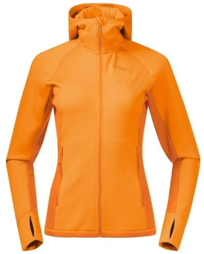 Bergans Damen Cecilie Wool Hood Jacke, Lush Yellow-Cloudberry Yellow, XL