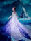 UPORPOR LED Light Up Robe de Princesse Fille, Robe Reine Costume de Noël Filles Neiges Déguisement Halloween Carnaval