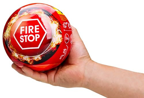 ADGO Feuerlöschspray Pulverfeuerlöschkugel Reaktionszeit 3-5 Sek. Sicher kochende Feuerlöschkugel Fläche 3 m3 Löschspray für Haus, Büro, Arbeitsplatz Kugeldurchmesser 11,5cm, Gewicht 1,3 kg (11,5 cm)