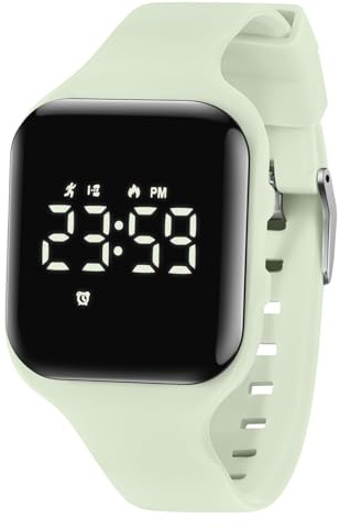 aswan watch Digital Watch Kids Girls Boys with Pedometer, Alarm Clock, Stopwatch Light Date Sports Wrist Watch without App and Mobile Phone with Silicone Wristband