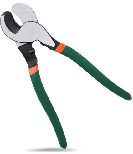 INJOYTEC Cortador de alambre de cable de alto apalancamiento, tijeras de corte de cables resistentes, alicates para cortar cables de aluminio, cobre, comunicaciones, corte de cables