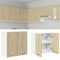 Hommdiy Hängeschrank Sonoma-Eiche 60x31x60 cm Holzwerkstoff