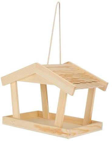 Hozaenwa Mangiatoia Uccelli da Esterno, Stazione Di Alimentazione Per Casa Forniture Per Animali, Mangiatoia Per Uccelli Antimeteora Decorazione Esterna, per Giardino Patio Portico Finestra Balcone