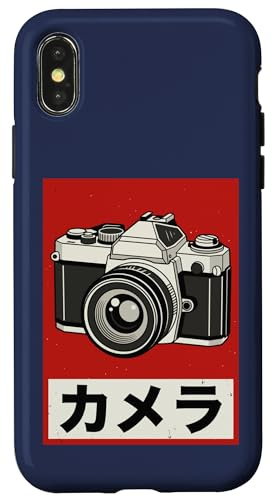 Vintage Japanese Analog SLR Camera Retro Photographer Film Case for iPhone X/XS