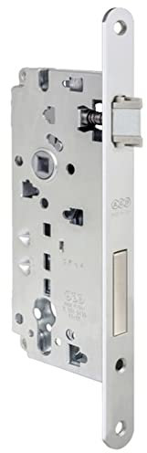 Agb Serratura di Sicurezza Yale Bordo Tondo Frontale 22 mm Entrata 50 Cromo Satinato