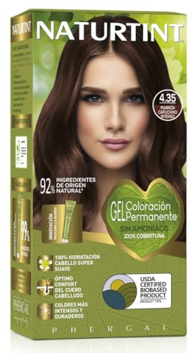 Naturtint | Coloration permanente Sans Ammoniaque | 100% Couverture Cheveux Blancs | Couleur Naturelle et Longue Durée | 170ml