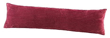 BaSaTex Winter Plüsch Seitenschläfer Kissenbezug Kissenhülle | 40x145 cm| Cashmere-Touch Coral Fleece,Rip-Cord“ | Stillkissen Schwangerschaftskissen | Reißverschluss | Bordeaux